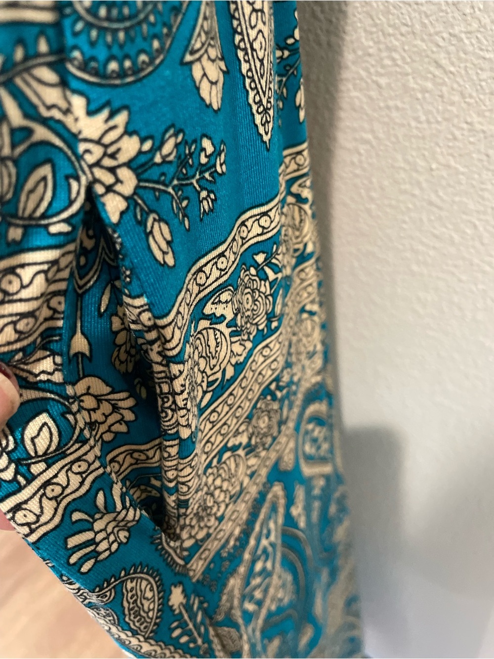 Da Moon Teal Paisley Maxi Dress - Picture 5 of 7